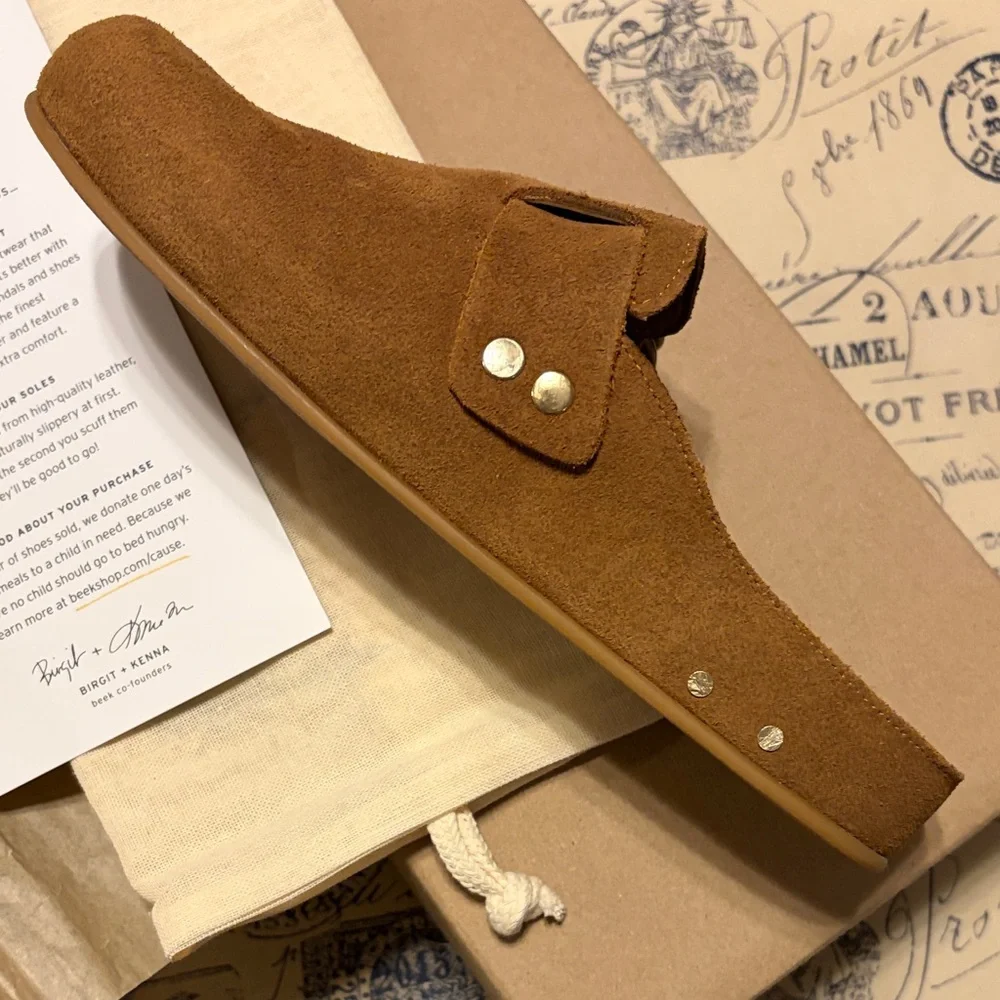 Beek Tan Slippers - Picture 3 of 4